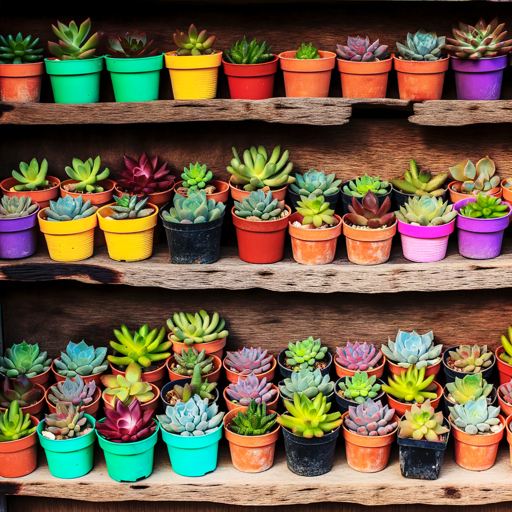 Set of 5 Assorted Succulent